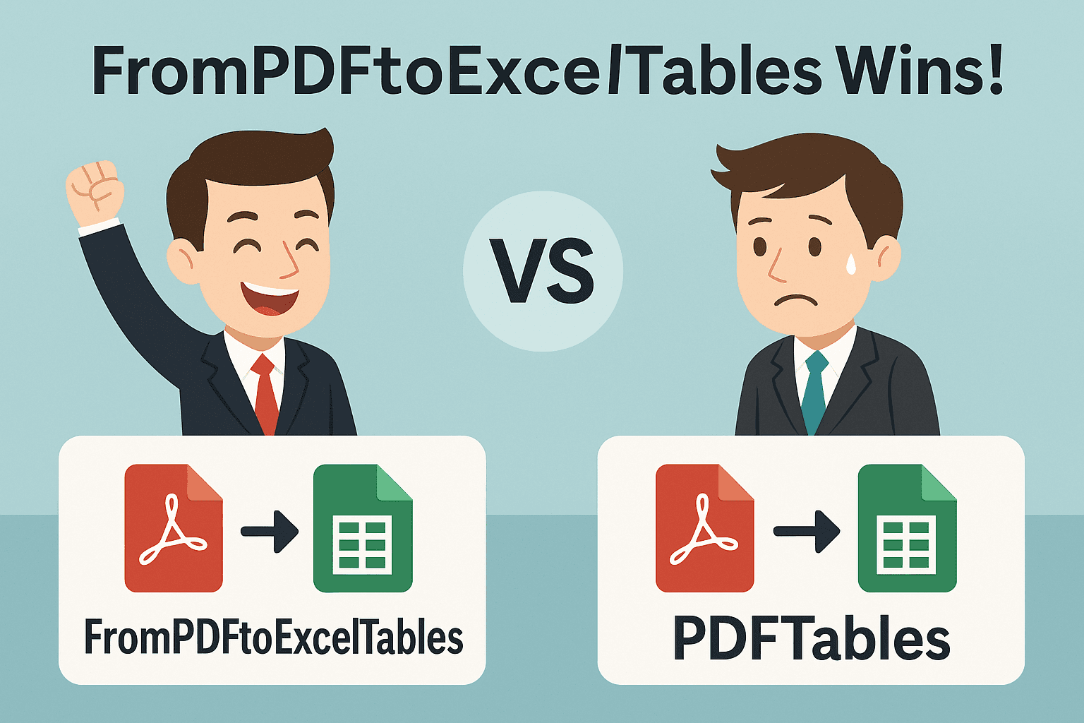FromPDFtoExcelTables vs PDFTables comparison