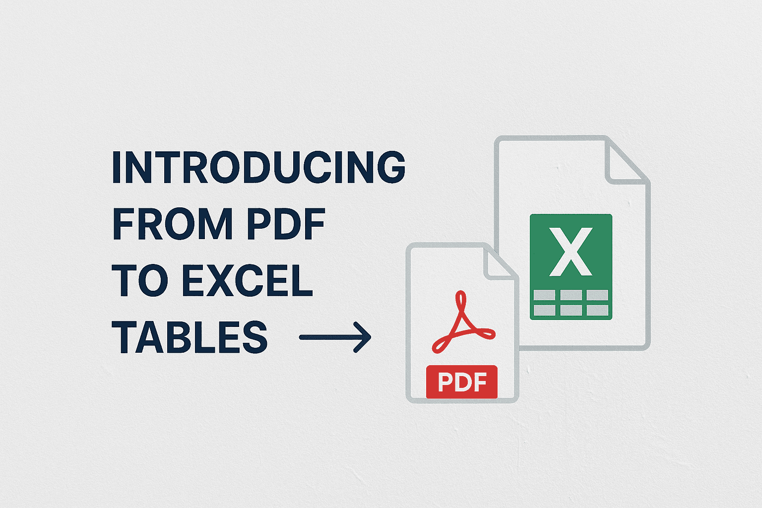 Convert PDF to Excel and CSV